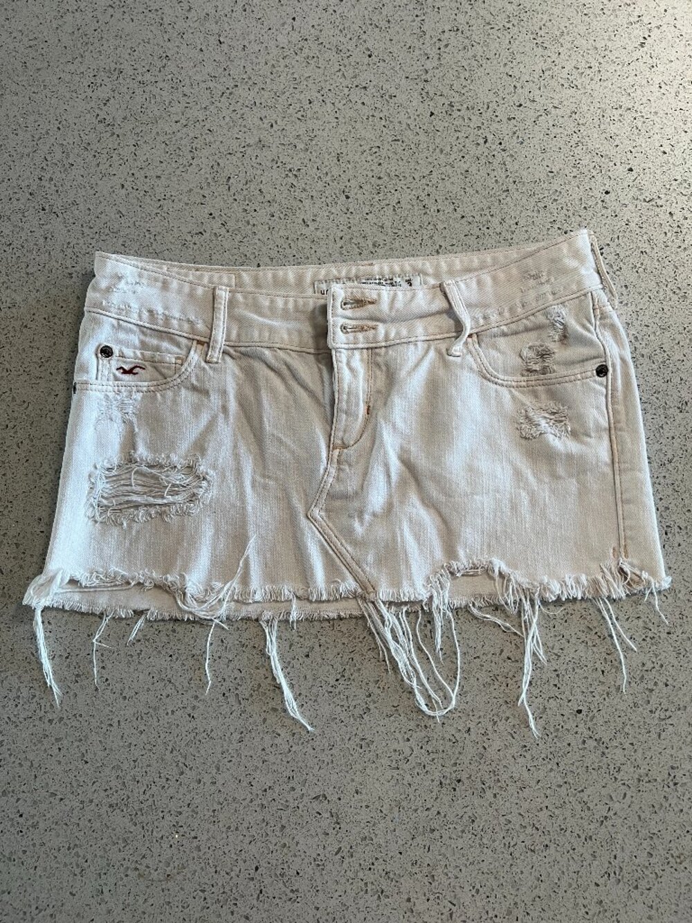 Y2K Hollister denim micro mini skirt